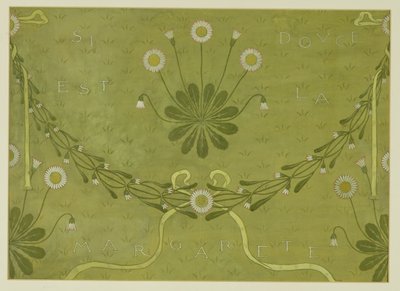 La Margarete wallpaper design by Walter Crane